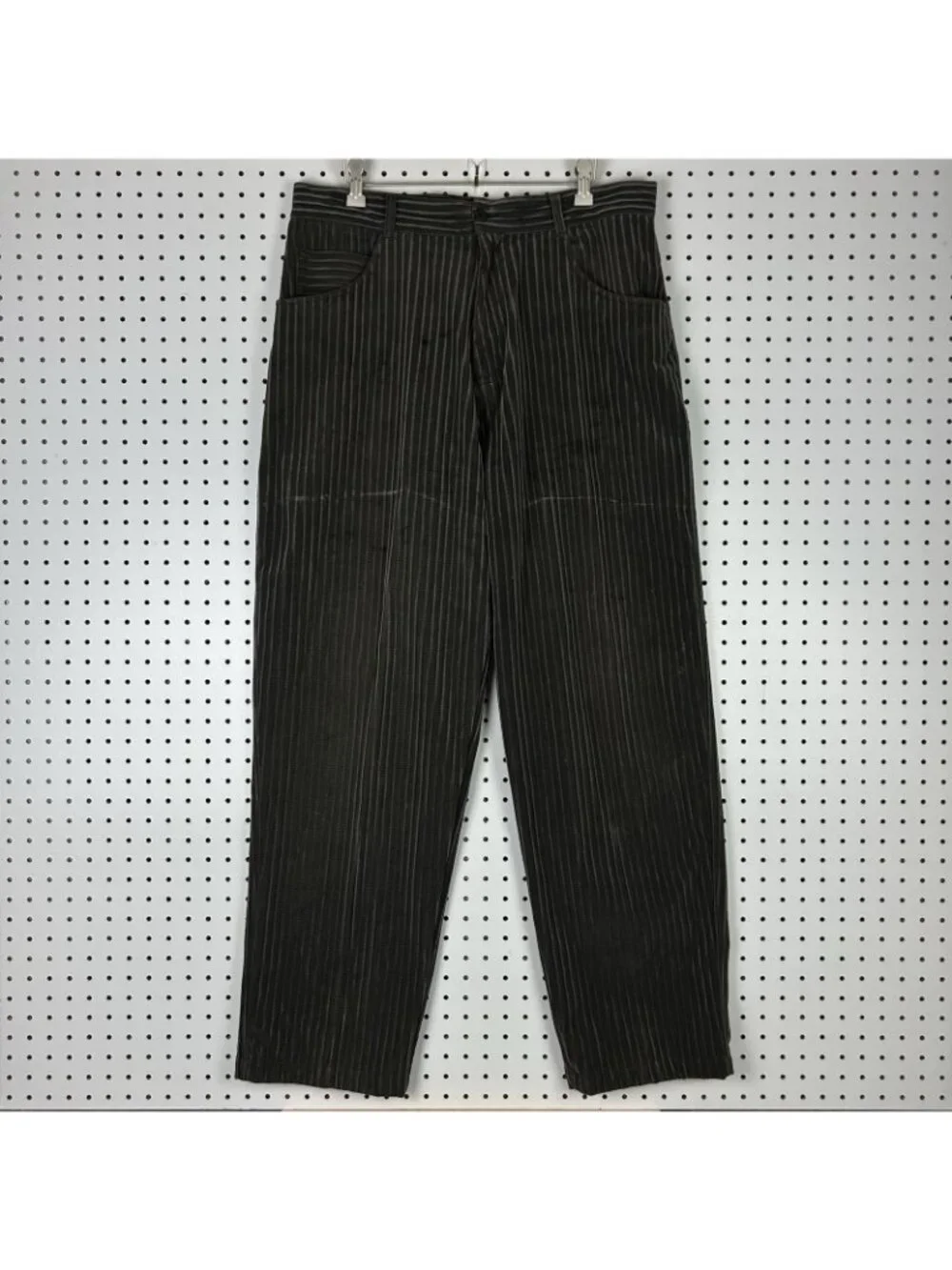 Godbody 2 Piece Men's XL Corduroy Velour Suit Outfit 80s Gray Button Front Baggy